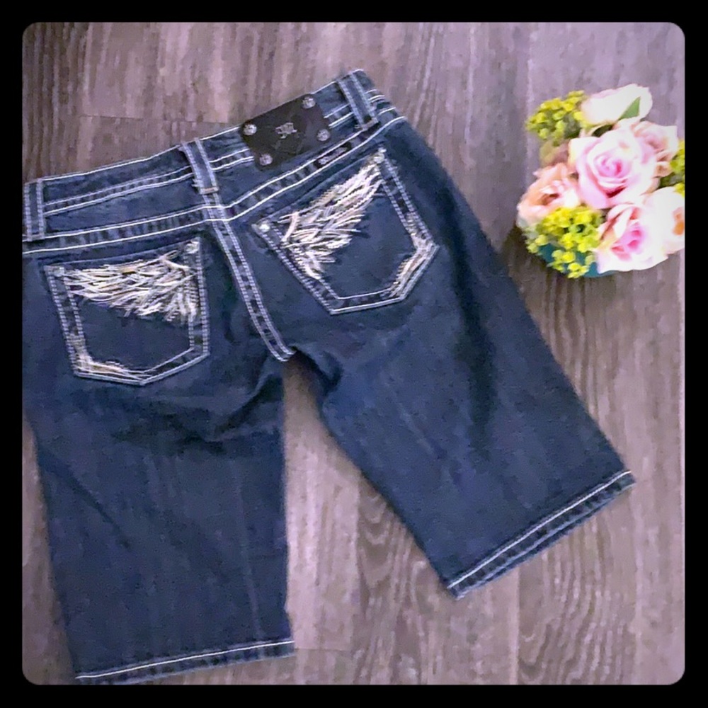 Miss Me denim blue jean shorts